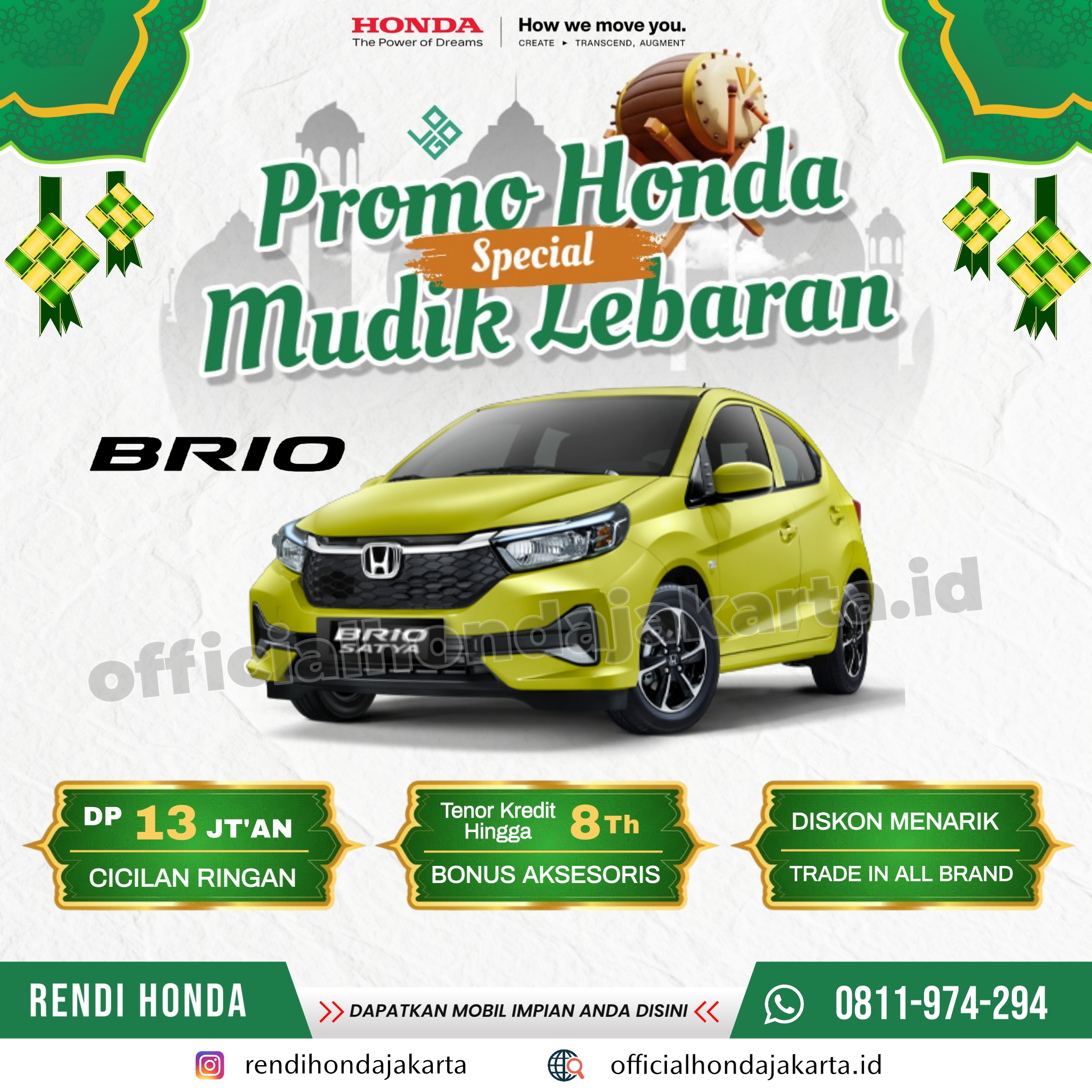 Promo Honda Brio Mudik Lebaran 2025